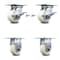 Service Caster 4 Inch Nylon Caster Brakes/Swivel Locks and 2 Rigid, 2PK SCC-35S420-NYR-SLB-BSL-2-R-2 - alternate 5